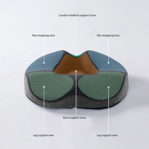 BAODEYOUB Chair Cushion Memory Foam, Pressure Relief Back Support Seating Cushion, Orthopedic Coccyx Cushion with Non