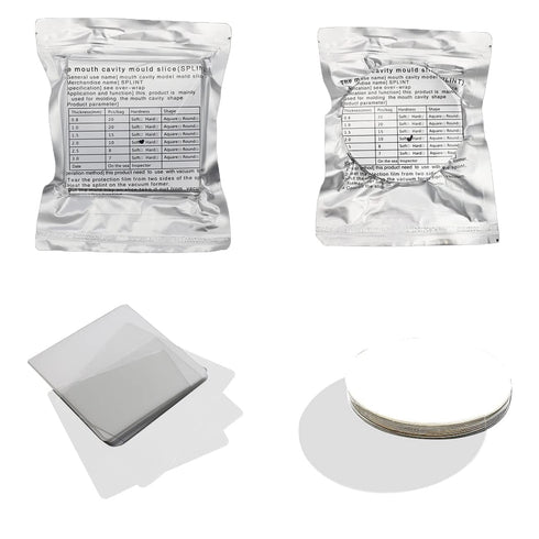 Lab Orthodontic Splint Retainer Slice, Vacuum Forming Sheet, Soft Hard Square Round Shape Thermoforming Material (3.0mm