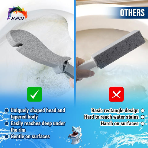4 PACK Pumice Stone for Toilet Cleaning, Toilet Pumice Stone with Handle for Toilet Bowl