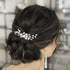 Latious Wedding Bride Pearl Hair Side Comb, Silver Rhinestone Bridal Hair Clips for Women and Girls