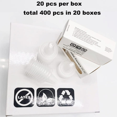 400 Pack Ear Thermometer Probe Covers - Disposable Refill Lens Filters Caps Compatible with All Braun Models