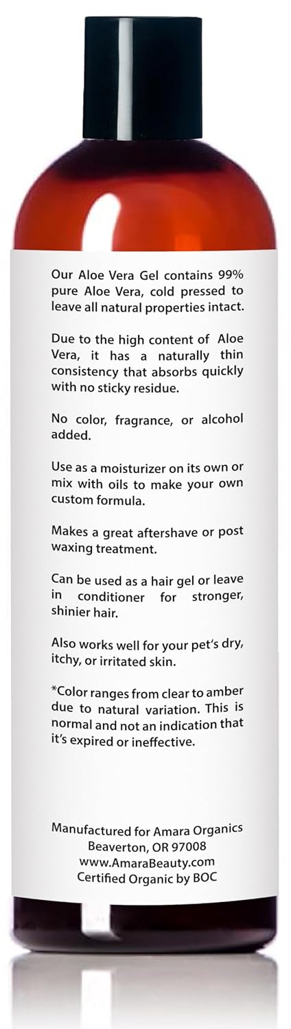Organic Aloe Vera Gel by Amara Beauty