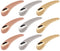 9 Pack Metal Cosmetic Spoon - Skincare Spatula, Beauty Scoop Spoon for Home Salon, Makeup Mixing Stick (Gold, Silver)