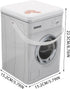 VILLCASE Laundry Powder Box, Washing Machine Shaped Laundry Container Large Capacity Metal Box Laundry Tin For Case With Handle Washing Box