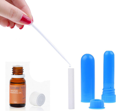 zison 24PCS Essential Oil Aromatherapy Blank Nasal Inhaler Tubes, 12 Colors, 24 Complete Sticks