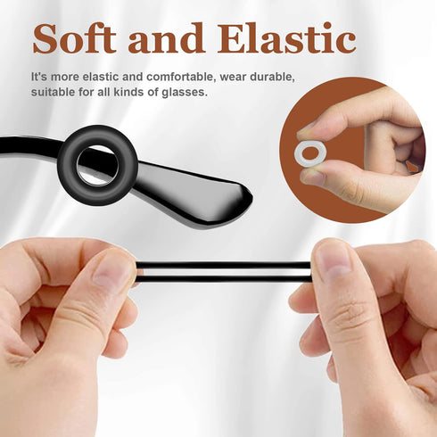 14 Pairs Eyeglass Ear Grips Sleeve Holder, Anti-Slip Glasses Ear Hooks for Kids and Adults Sunglasses, Reading Glasses