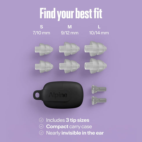 Alpine PartyPlug Concert Ear Plugs with 19dB Noise Reduction - Reusable Hearing Protection for Live Events