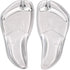 Arch Support Insoles for Sandals and Flip Flops, 3/4 Foot Cushion for Plantar Fasciitis, Adhesive Back, Comfortable