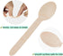 100 Pack Disposable Wooden Spoons, 6.3 Inch Biodegradable Cutlery for Chocolate, Coffee, Ice Cream, Parties