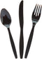 Bulk Plastic Cutlery Sets for 70, 210 Pieces, Spoons, Knives, Forks, Party Supplies (Chocolate)