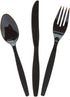 Bulk Plastic Cutlery Sets for 70, 210 Pieces, Spoons, Knives, Forks, Party Supplies (Chocolate)