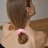WHAVEL Pink Scrunchies, 16 Pieces Velvet Hair Ties for Party Favors, Valentines Galentines Day