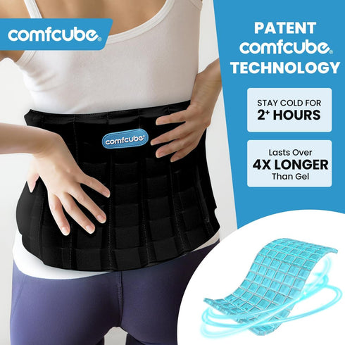 Back Ice Pack for Lower Back Pain Relief, 2 Hours Long Lasting Cold Therapy Flexible Wrap for Back Injuries, Sciatica,