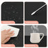 Nail Art Table Mat 23.62x15.75 Inch, Foldable Manicure Pad for Nail Technician, Nail Polish Mat for Salon Home (Black)