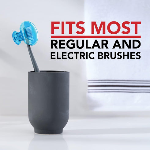 Steripod Clip-On Toothbrush Protector, 2 Count, Keeps Toothbrush Fresh and Clean, Fits Most Toothbrushes