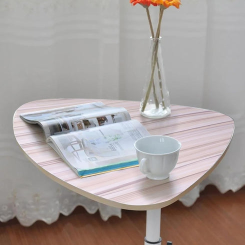 HEVIRGO 360 Modern Triangle Stand Adjustable Height Degree Rotatable Bedside Table Lifting Moveable Sofa Side End