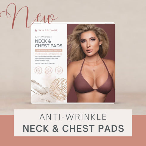 Neck and Chest Wrinkle Pads, Anti-Aging Skin Firming Lift for Fine Lines & Sagging, Reusable Silicone Pads