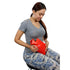 Classic Red Rubber Hot Water Bottle, 2 Quart Capacity - Pain Relief from Cramps, Headaches