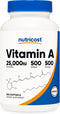 Nutricost Vitamin A, 25000 IU, 500 Softgels, Non-GMO, Gluten Free