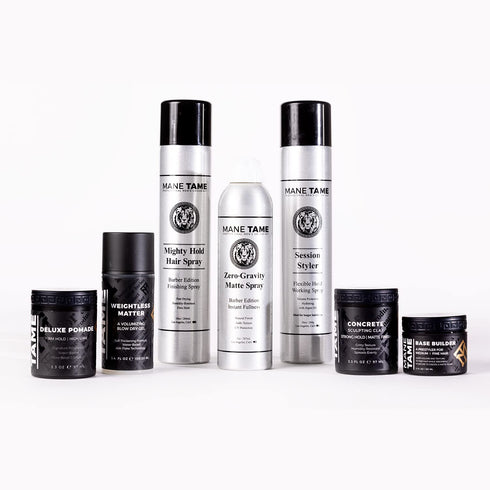 MANE TAME Base Builder 2oz, Prestyling Hair Balm for Medium-Fine Hair, Adds Volume and Texture with Matte Finish