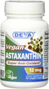 Deva Nutrition Vegan Astaxanthin Veg Capsules, 12 mg - 30 Count