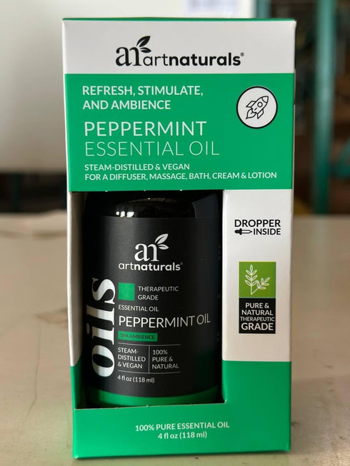 artnaturals Peppermint Essential Oil (4.0 Fl Oz / 118ml) - 100% Pure Therapeutic Grade Mentha Peperita