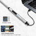 SUPRUS Electric Candle Lighter, USB Type C Rechargeable with Steel Shell & 360° Flexible Neck (Silver)