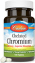 Carlson Chelated Chromium 200 mcg 100 Tablets | Superior Absorption for Healthy Metabolism & Wellness
