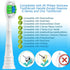 Replacement Toothbrush Heads for Philips Sonicare, 12 Pack for Snap-on Electric Tooth Brushes (12 White, 1 Count)
