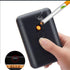 Cigarette Case with Lighter, King Size Portable Pack for 20 Regular Size Cigarettes, USB Rechargeable Lighter