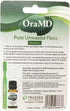 OraMD Pure Unwaxed Dental Floss, 54.6 Yards, Chemical Free, Shred Resistant, Pack of 6
