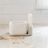 Set Counter Full Circle Bubble Up Combo Family Safe, Formaldehyde-Free Gray Ceramic Soap Dish with Plant-Based Sponge
