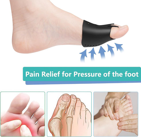 Metatarsal Pads, Gel Toe Separators, Bunion Corrector Cushion, Soft & Breathable for Rapid Pain Relief