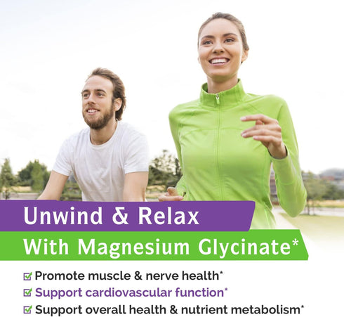 Innate Vitality Magnesium Glycinate 500mg - 120 Vegan Capsules, High Absorption, Non-GMO, Supports Nerve, Muscle & Heart
