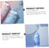 Set 4pcs SHERCHPRY Boys and Girls Sonic Electric Toothbrush Colorful Deer Design Rechargeable Gentle for Baby Teeth No