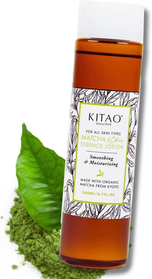 KITAO Hydrating & Moisturizing Face & Body Toner Lotion, Organic 2-in-1 Matcha Moisturizer from Japan, 6.7 fl oz/200ml