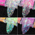 Mermaid Flake Nail Glitter Sequins, CHANGAR Iridescent Ice Slag Colorful Fluorescent Glass Paper Nail Sticker