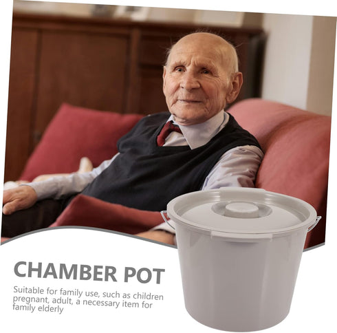 Portable Adult Urinal - Lightweight Chamber Pot for Bedridden Use