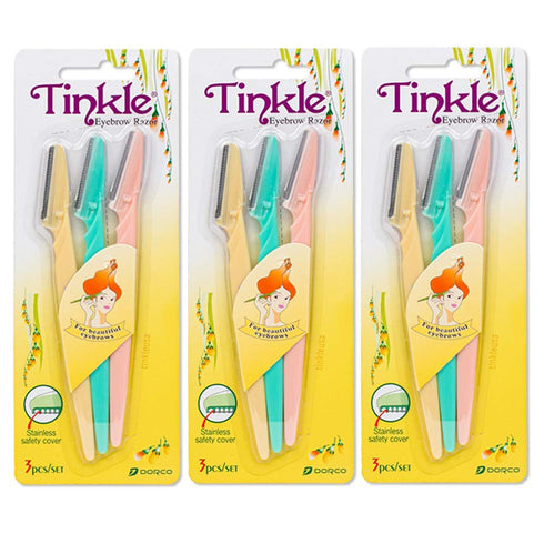Tinkle Eyebrow Razor, 3ct Pack (3pk)