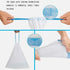T-H-See 1.2 80 Counts,Auto Small Trash Bag, Gallon Garbage Bags Bathroom Trash can Liners for Bedroom Home Kitchen