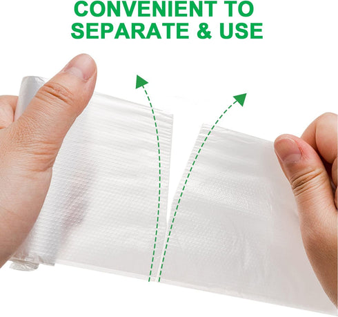 4 Gallon Trash Bag, Pack of 100, Unscented Small Garbage Bags for Home, Office, Yard - 0.84Mil Thickness