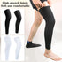JEFHOMKIT 2Pairs Leg Sleeves,Full Leg Compression Sleeve,Compression Long Knee Sleeve,Sports Compression UV Long Leg