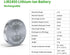 EEMB LIR2450 Rechargeable Battery 2450 Li-ion Battery Charger with 3.7V 120mAh Lithium-ion Coin Cell Battery
