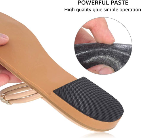 Non-Slip Shoe Pads (4 Pairs) - High Heels Anti-Slip Shoe Grips, Adhesive Sole Protectors