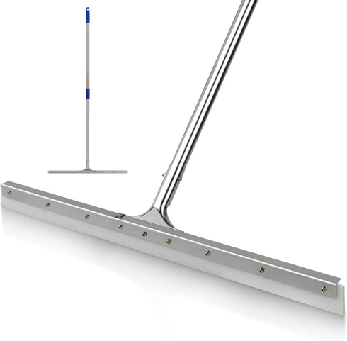 MHM's AquaSlide PushPro - 28-Inch Wide Heavy Duty Floor Squeegee for Industrial Cleaning
