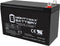 Mighty Max Battery ML9-12NB -12 Volt 9 AH, Nut and Bolt (NB) Terminal, Rechargeable SLA