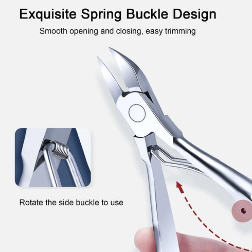 Podiatrist Nail Clippers, Professional Thick & Ingrown Toenail Clippers for Men & Seniors