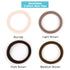 HOYOLS 50 Pcs Soft Elastic Hair Ties, Espresso - Large Nylon Fabric Ponytail Holder Bands for Thick Curly Hair