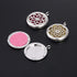 5pcs Mixed Pearl Cage Floating Pendant Aroma Diffuser Necklace Locket Charms Stainless Steel Tone Perfume Essential Oil