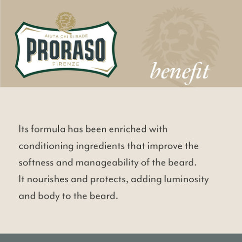 Proraso Beard Balm for Men, Nourish and Soften Short Beards and New Beard Growth